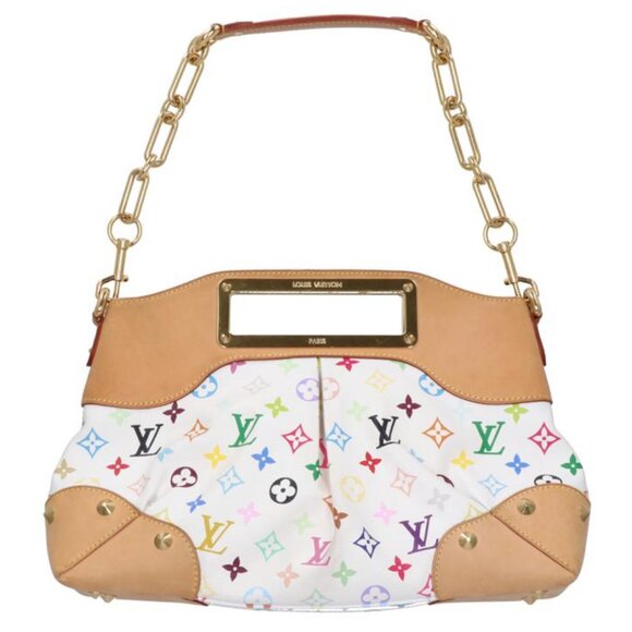 Authentic LOUIS VUITTON Judy MM Monogram Multicolor Chain Shoulder Bag Purse - Picture 1 of 8
